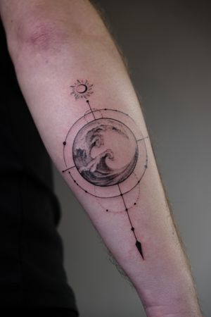 Fineline Tattoo von Katy