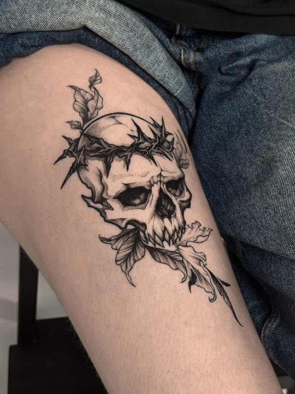 Grafik Tattoo von Anastasia, BUGGKAT Berlin