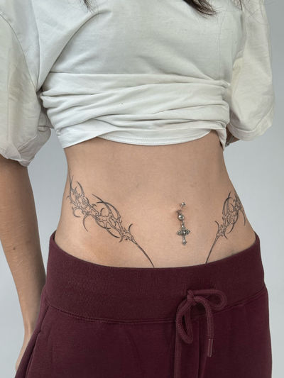 Neo-Tribal Tattoo von Anastasia — BUGGKAT Studio Berlin