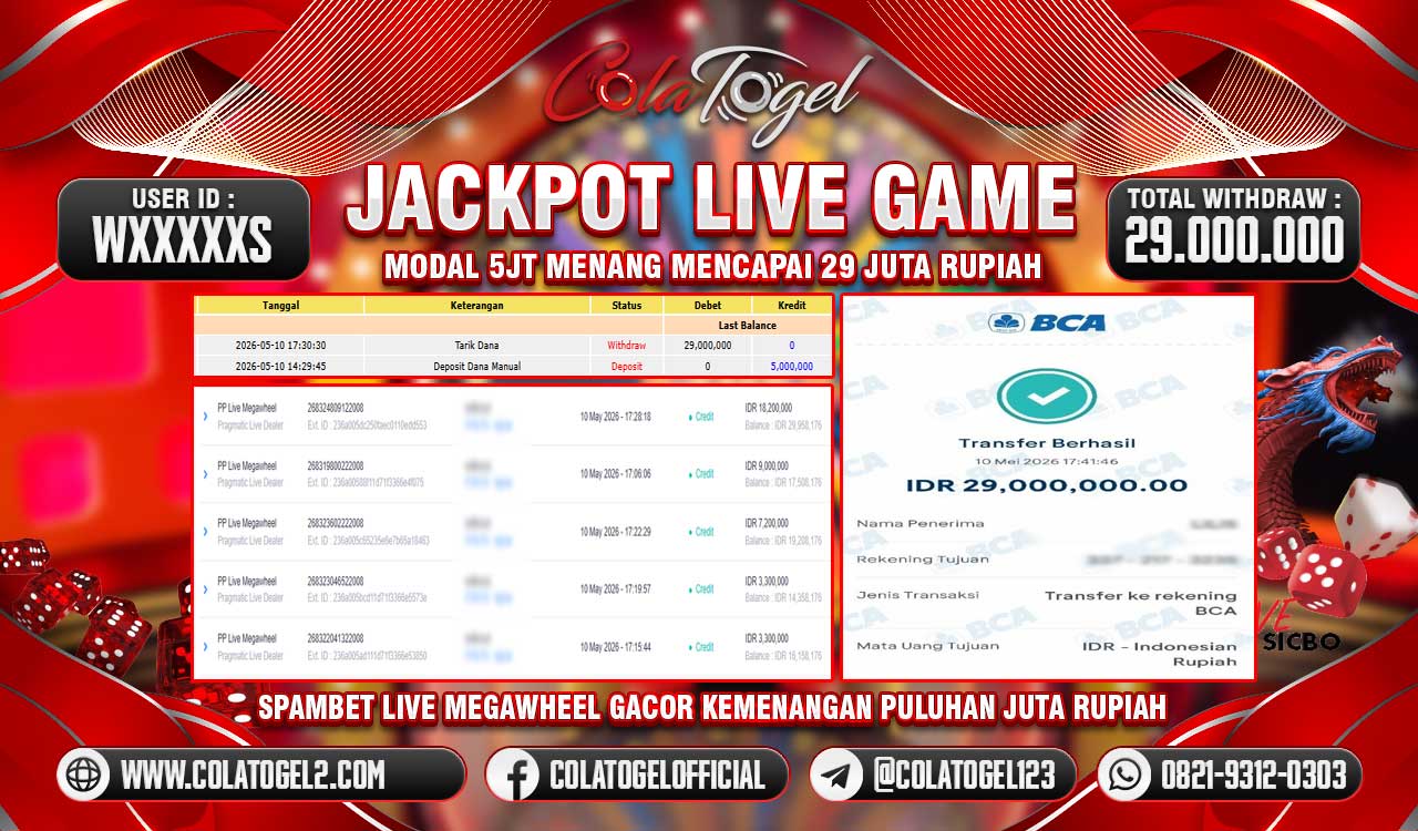 JACKPOT LIVE GAMES GACOR!!