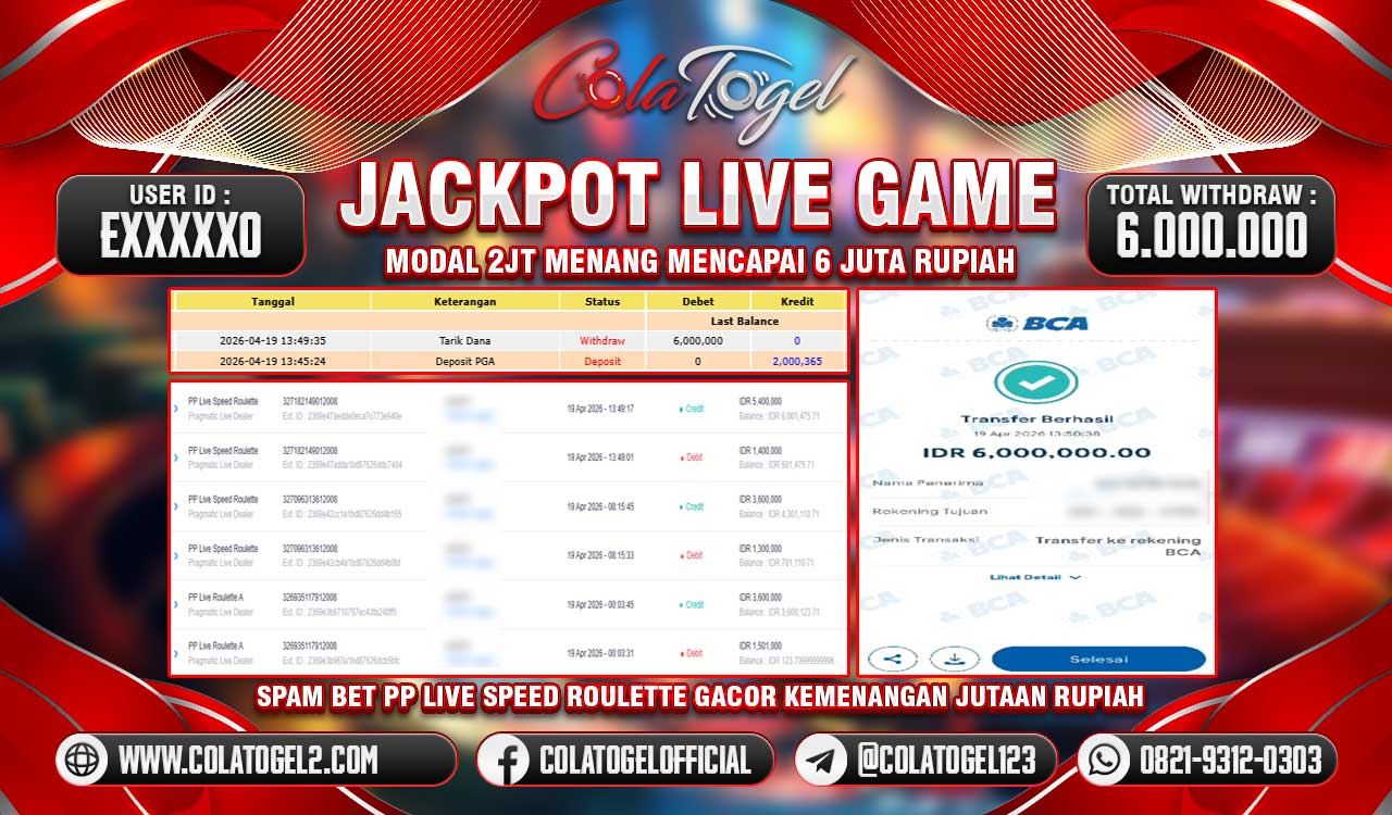 JACKPOT LIVE GAMES GACOR!!