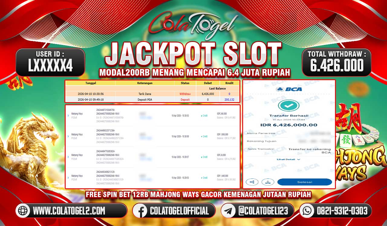 JACKPOT SLOT GACORR!!