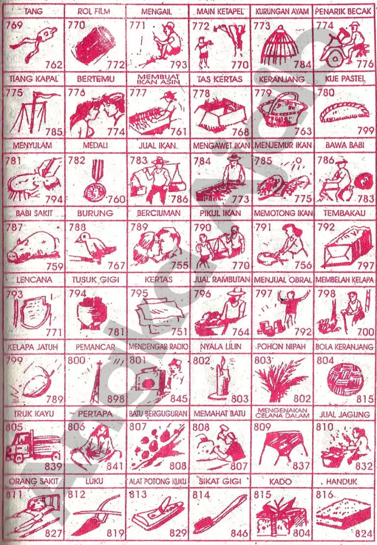 Buku Mimpi 769-816