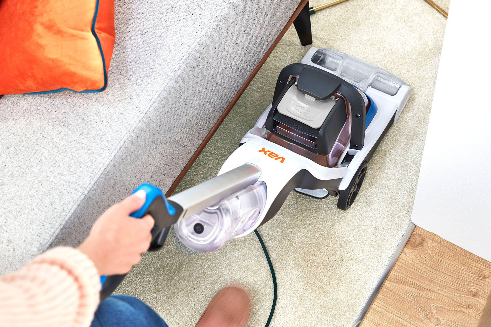 VAX Compact Power Carpet Cleaner cleaning the carpets