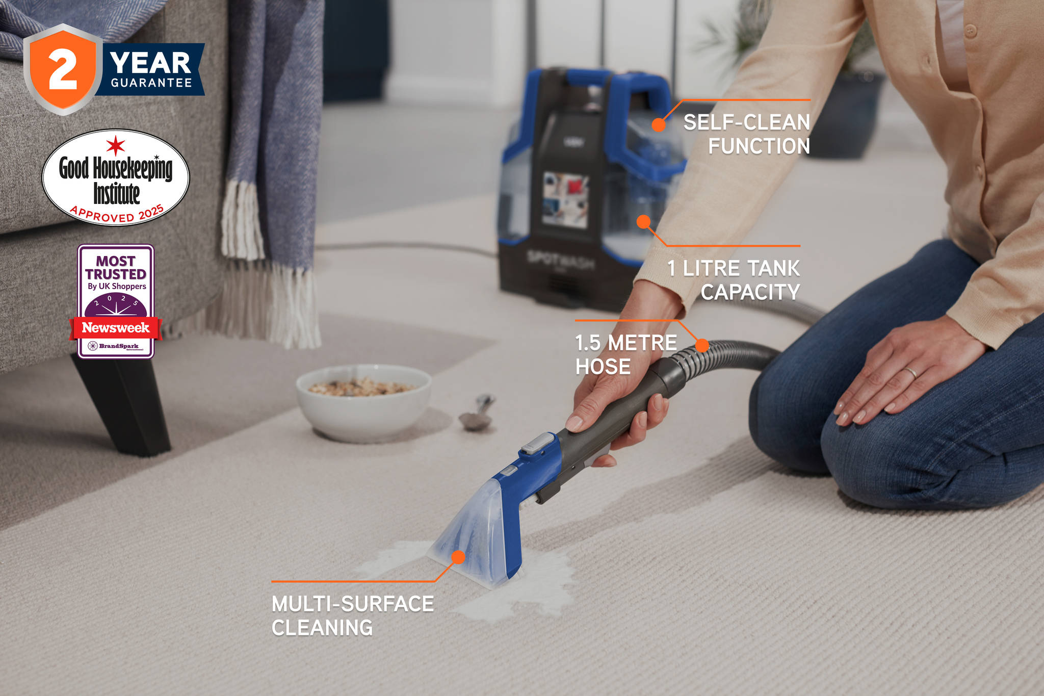 VGID GALLERY/Spot Cleaners/SpotWash Base Range/SKU2 - SpotWash Duo/Image_2_Spotwash_Duo_-_3840x2560_72DPI_Web