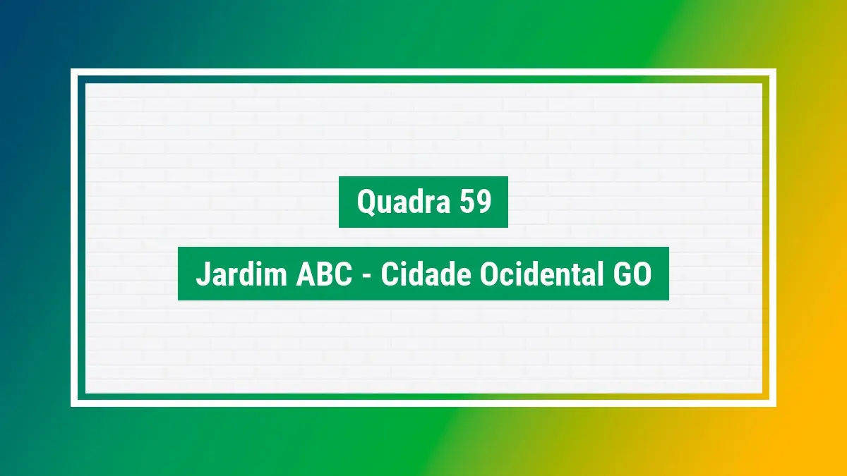 Quadra 29 cep quadra 29 endereço cep 72914066 GO