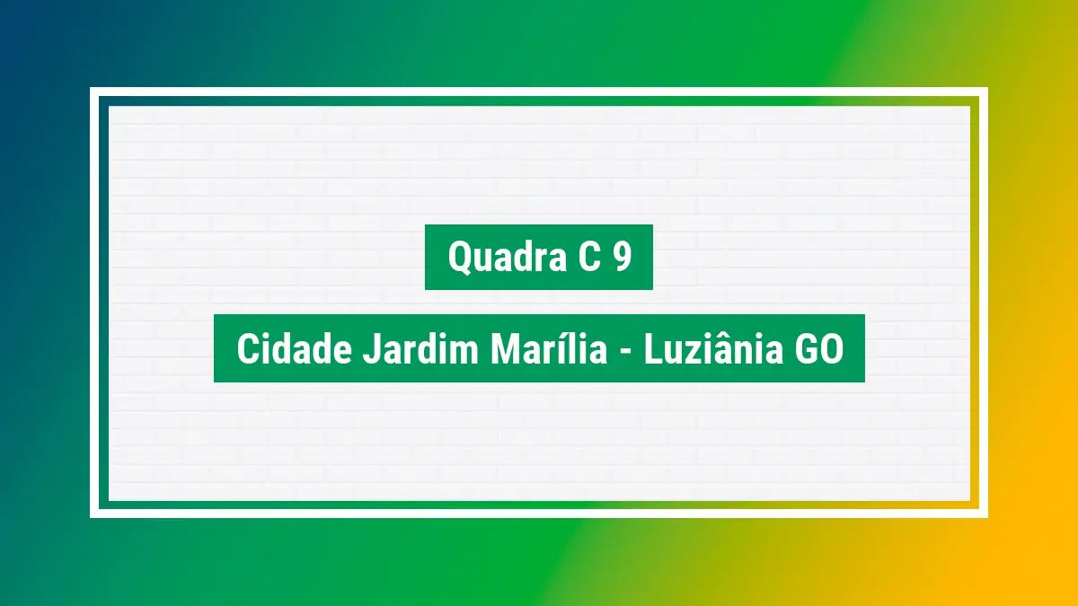 Quadra 29 cep quadra 29 endereço cep 72914066 GO