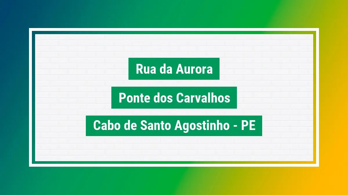 Rua da eloa cep rua da eloa endereço cep 56326670 PE