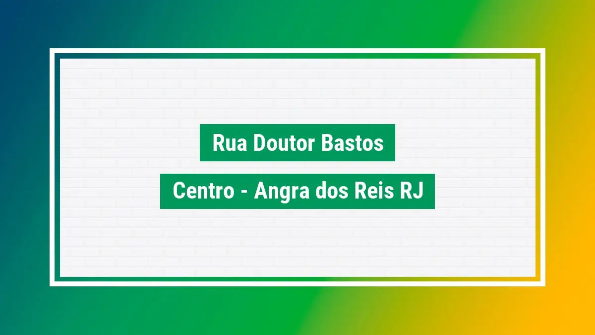 Como chegar até Rua Doutor Bastos em Angra Dos Reis de Ônibus?