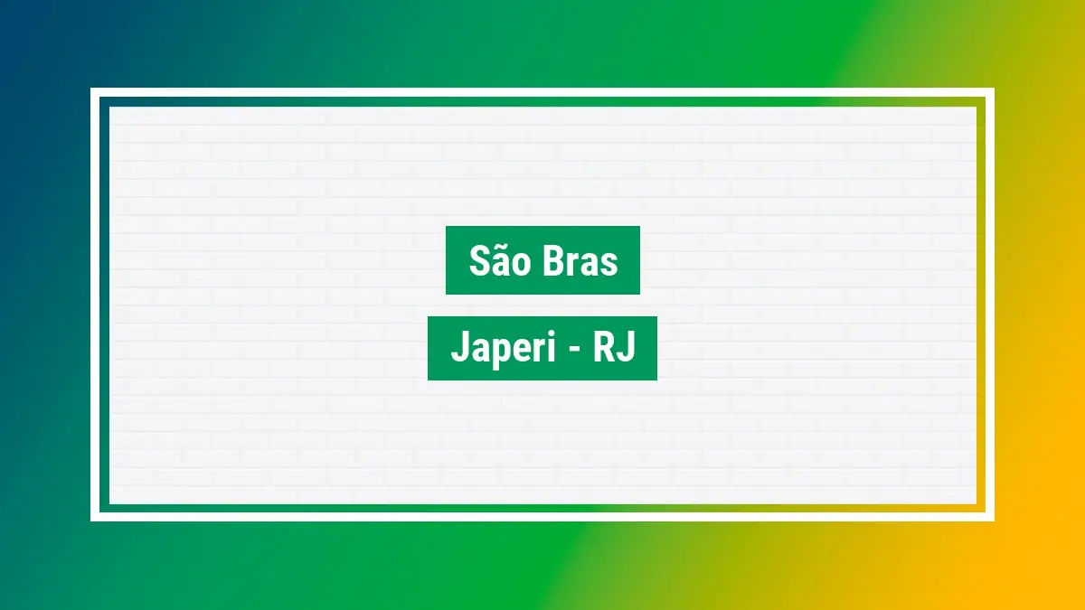 São bras Cep ruas do bairro São bras japeri RJ