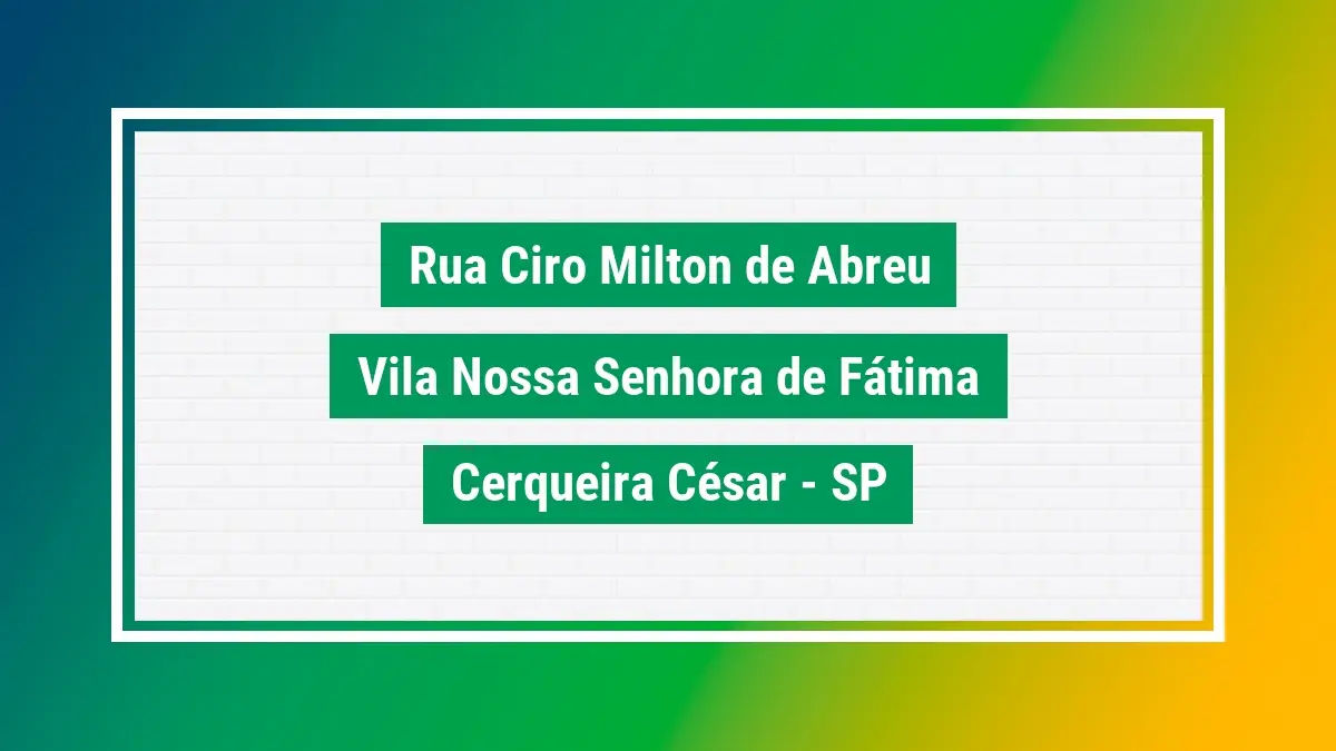 Rua ciro milton de abreu cep 18762058 busca cep correios