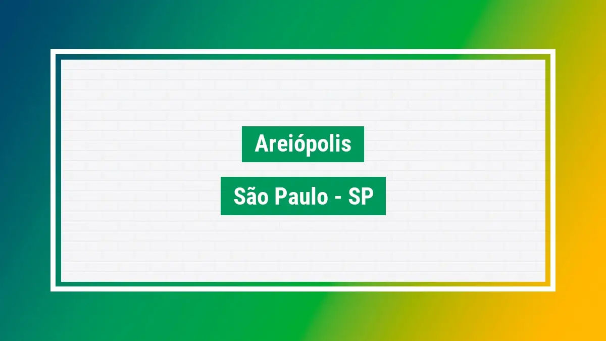 Areiópolis, Cidade