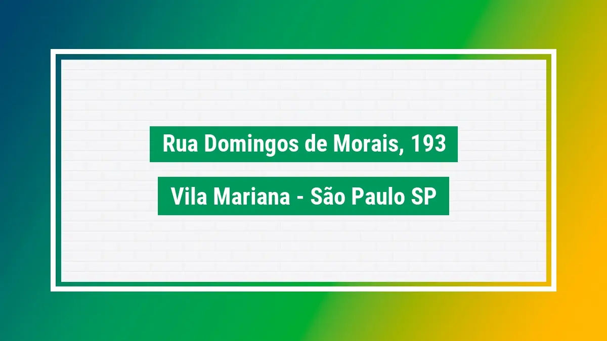 Rua domingos de morais 193 cep 04009999 busca cep correios