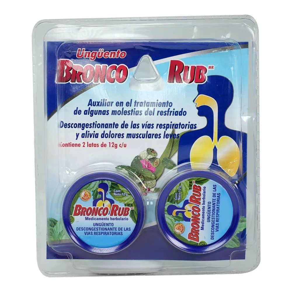 Imagen de Bronco Rub Ungüento 12 g (2 latas)