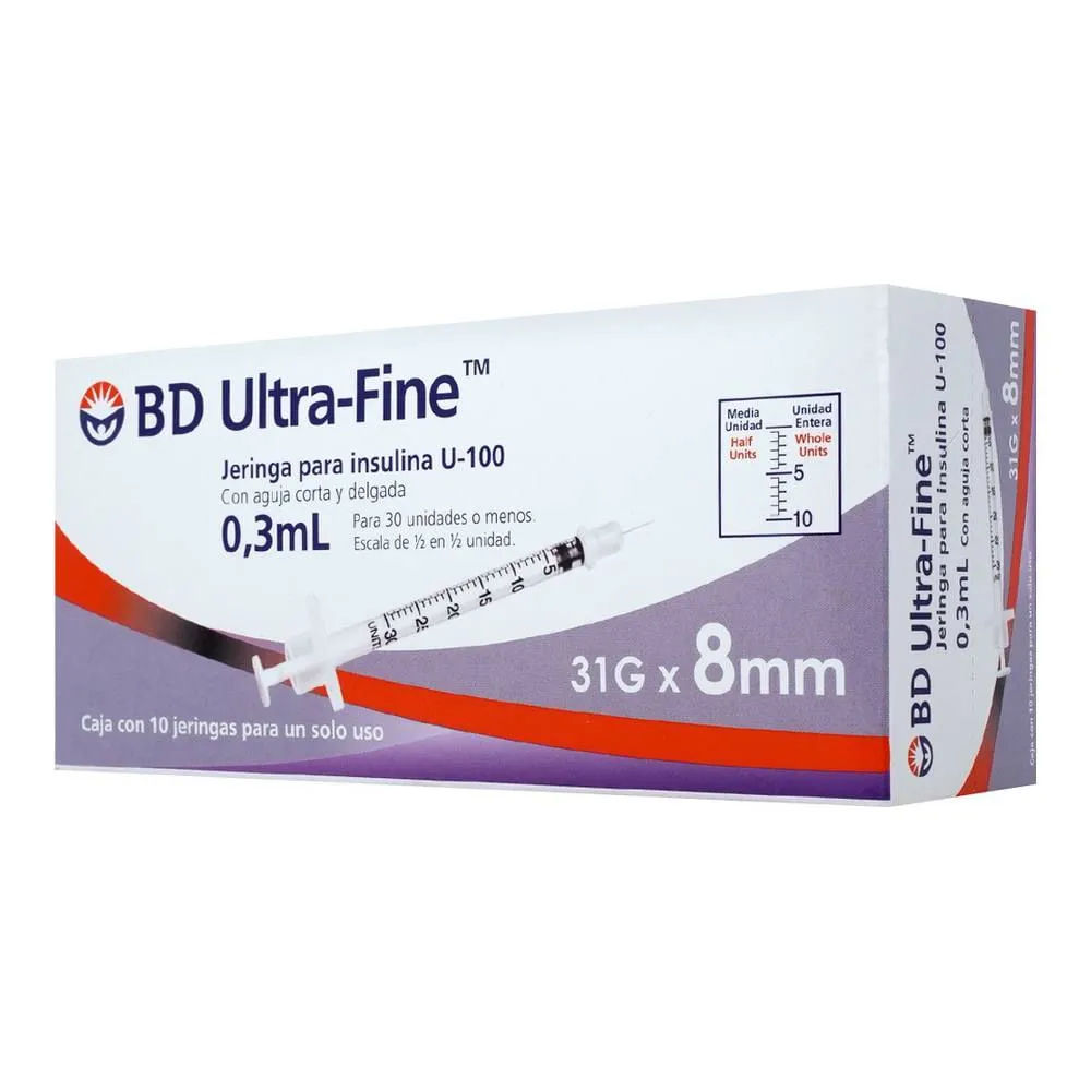 Ultra-Fine Jeringa para Insulina