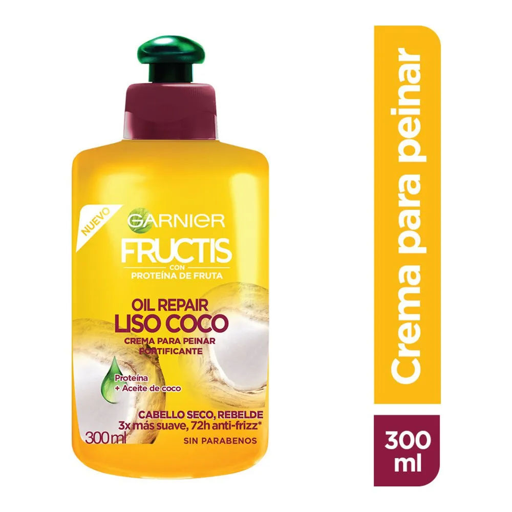 Imagen de Fructis Oil Repair Liso Coco Crema Para Peinar
