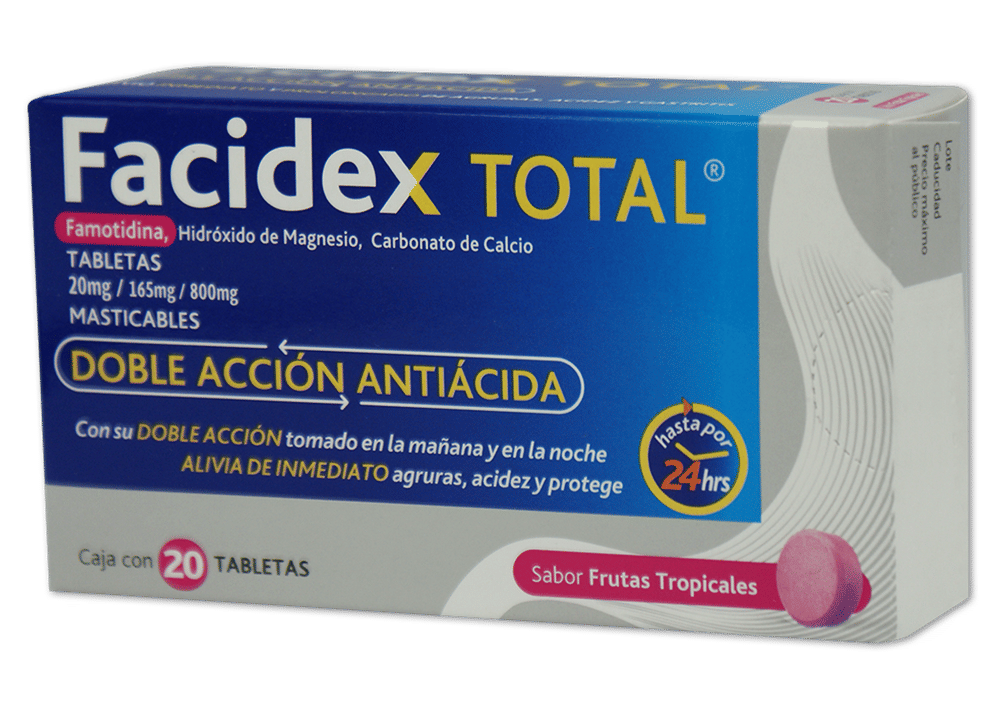 Facidex Total Sabor Frutas Tropicales Masticable