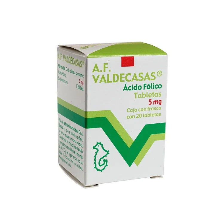 Imagen de 20 tabletas de 5 mg