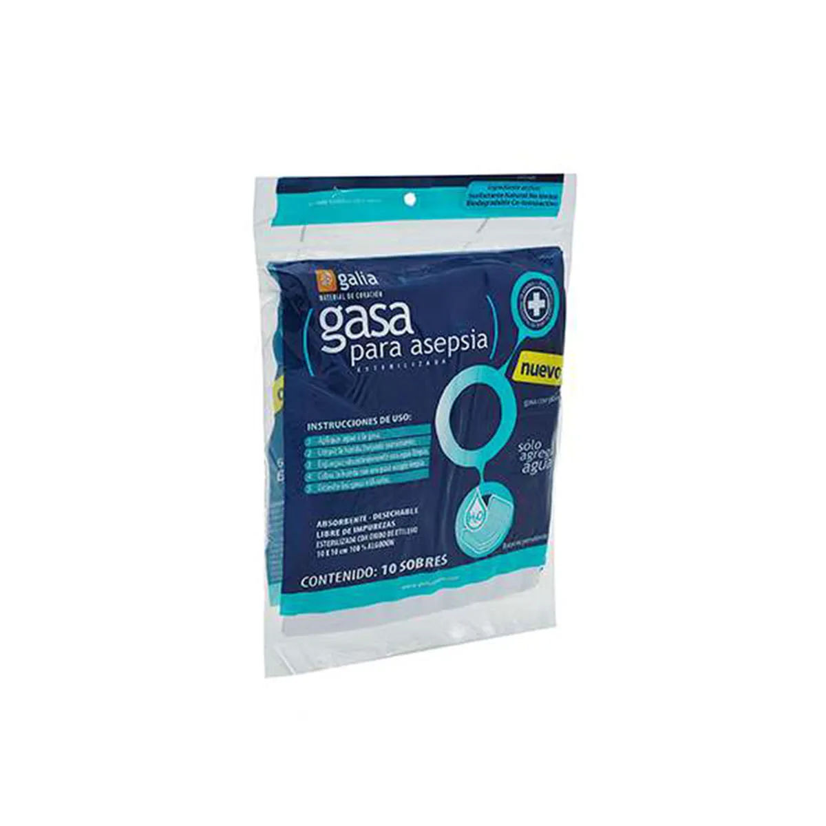 Gasa para asepsia