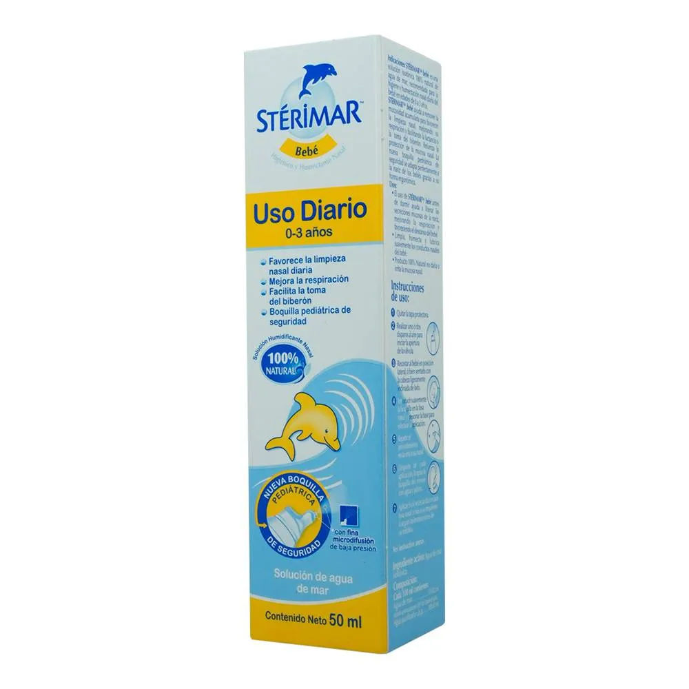 Imagen de Stérimar Bebé Solución de Agua de Mar 50 ml Spray Nasal - Church & Dwight