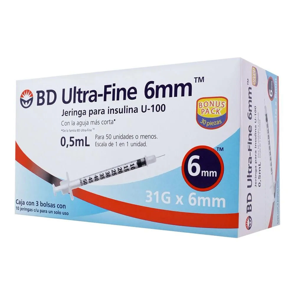 Ultra-Fine Jeringa para Insulina