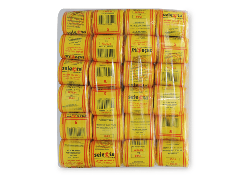 Imagen de Venda Elástica Ámbar 5 cm x 5 m - Paquete con 24 vendas