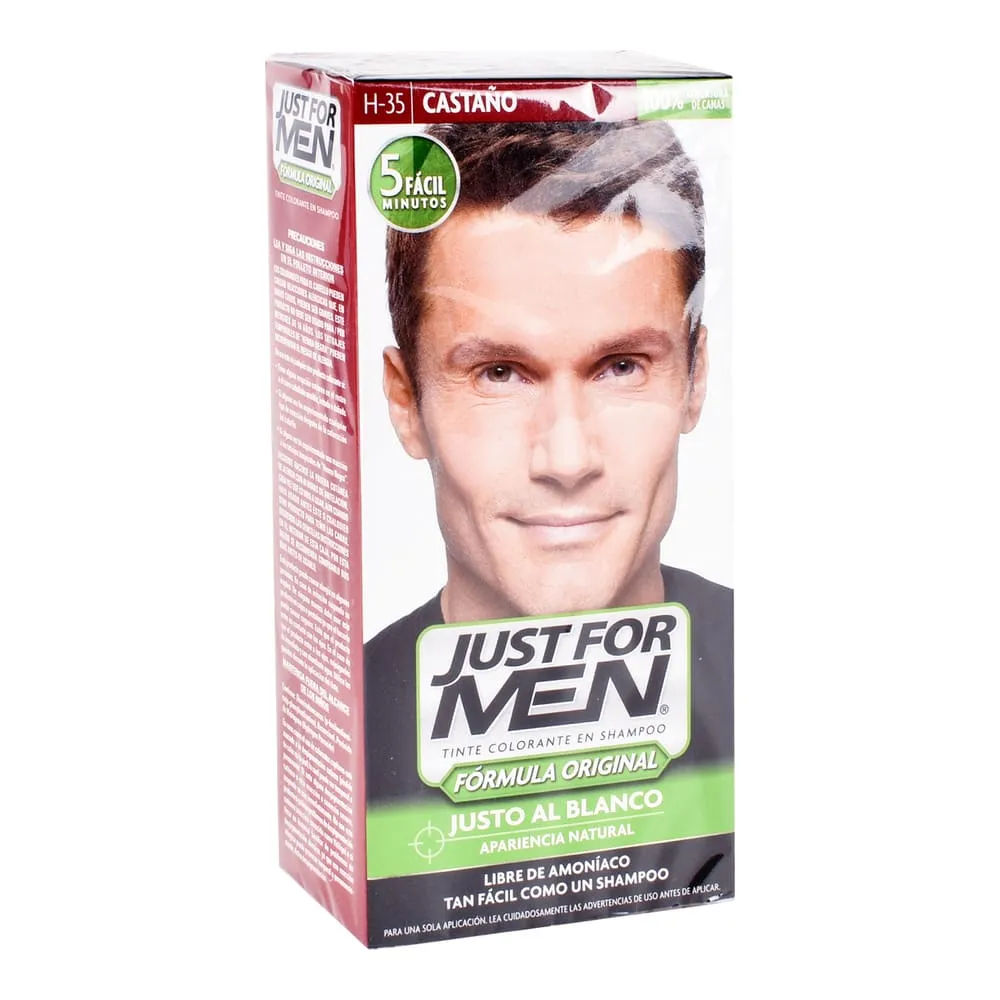 Imagen de Just For Men Tinte Colorante en Shampoo 60 ml Castaño