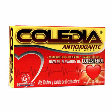 Imagen de Coledia Antioxidante 30 mg Tabletas - Genomma