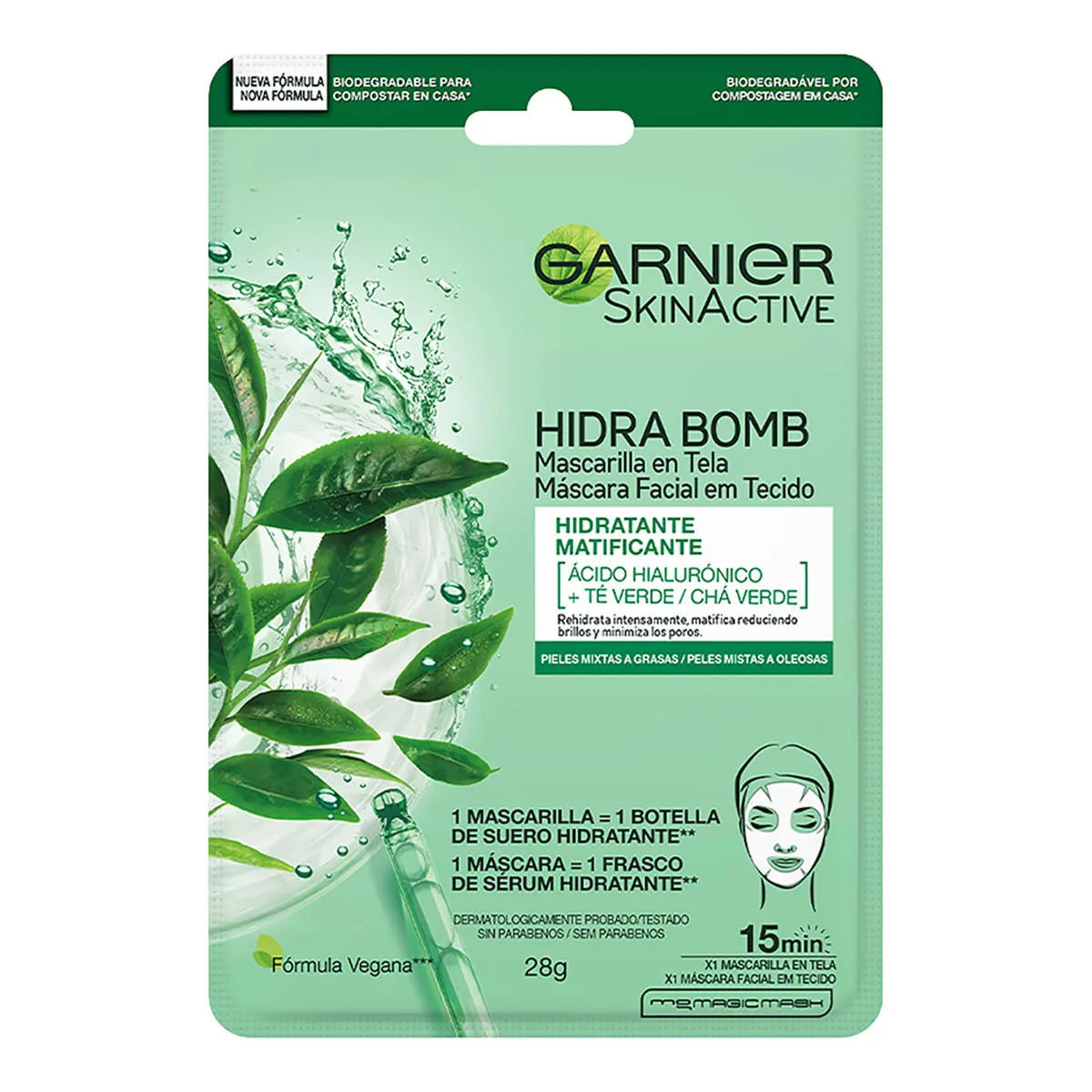 Mascarilla Facial Té Verde