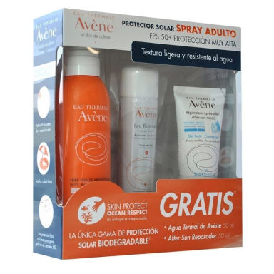 Imagen de Avene Kit Protector Solar Spray, Agua Termal y Gel