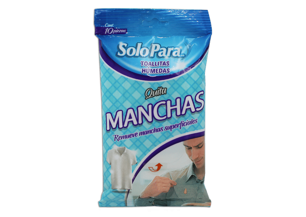 Imagen de Toallitas Húmedas Quita Manchas 10 toallitas - Envase