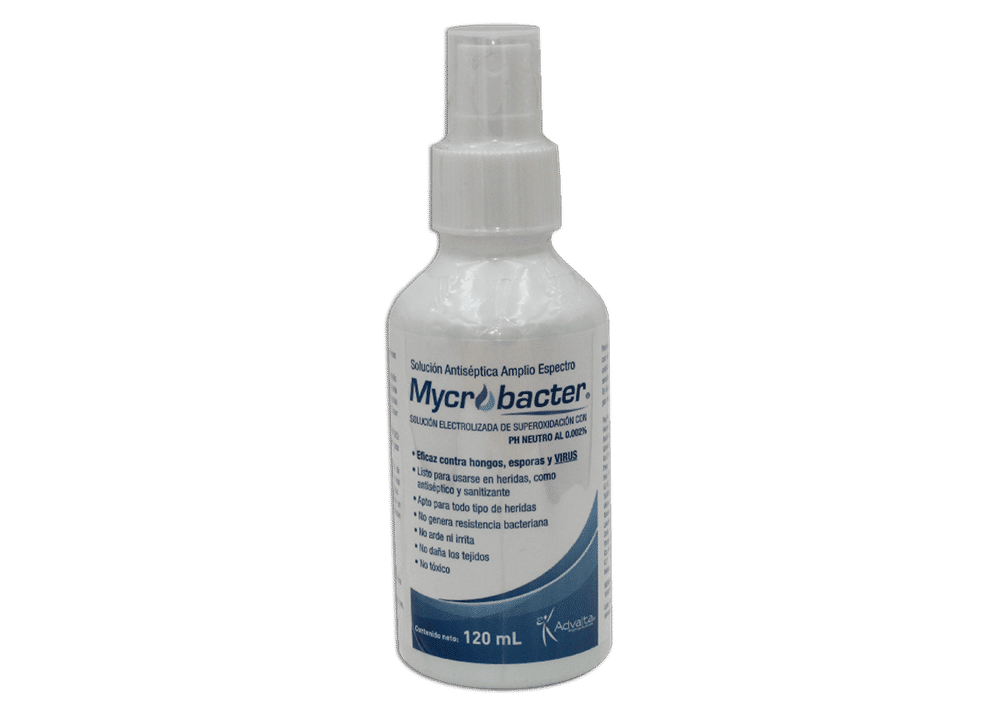 Imagen de Mycrobacter Solución antiséptica 120 ml con atomizador