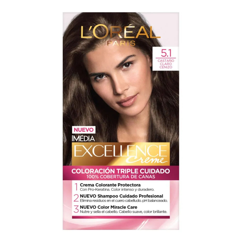 Imagen de Excellence Creme Tinte 5.1 Castaño Claro Cenizo