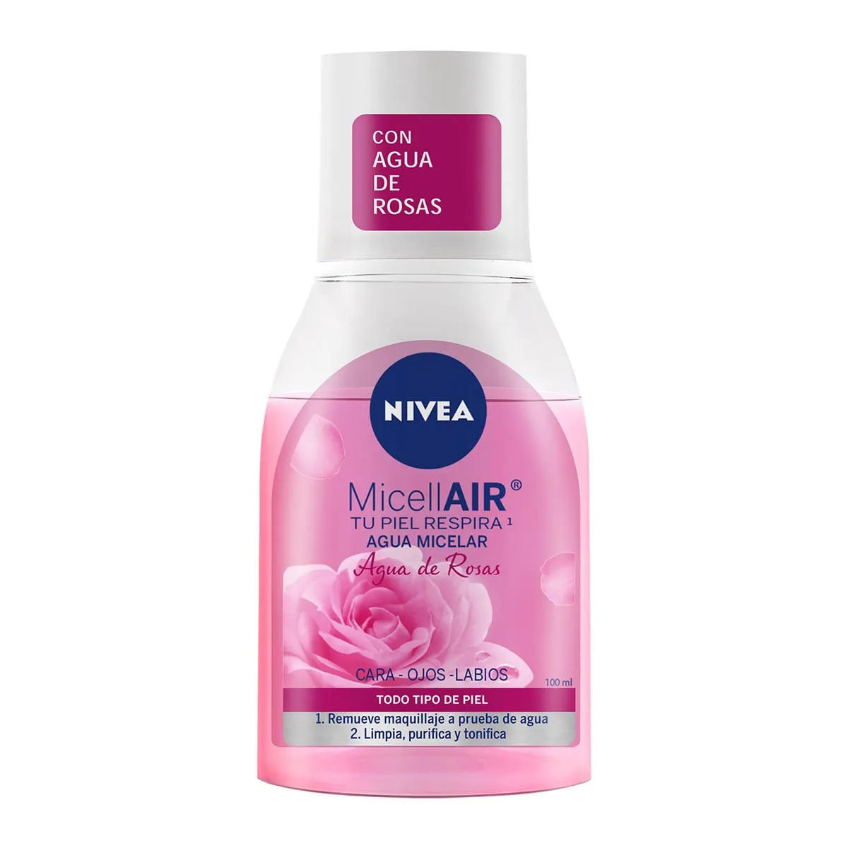 Imagen de Nivea MicellAIR Agua Micelar con Agua de Rosas 100 ml - Nivea