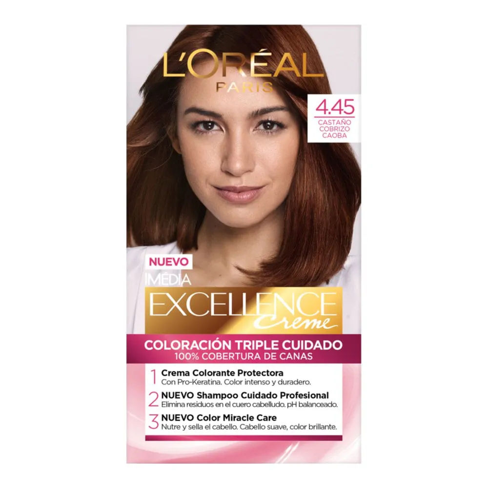 Excellence Creme 4.45 Castaño Cobrizo Caoba