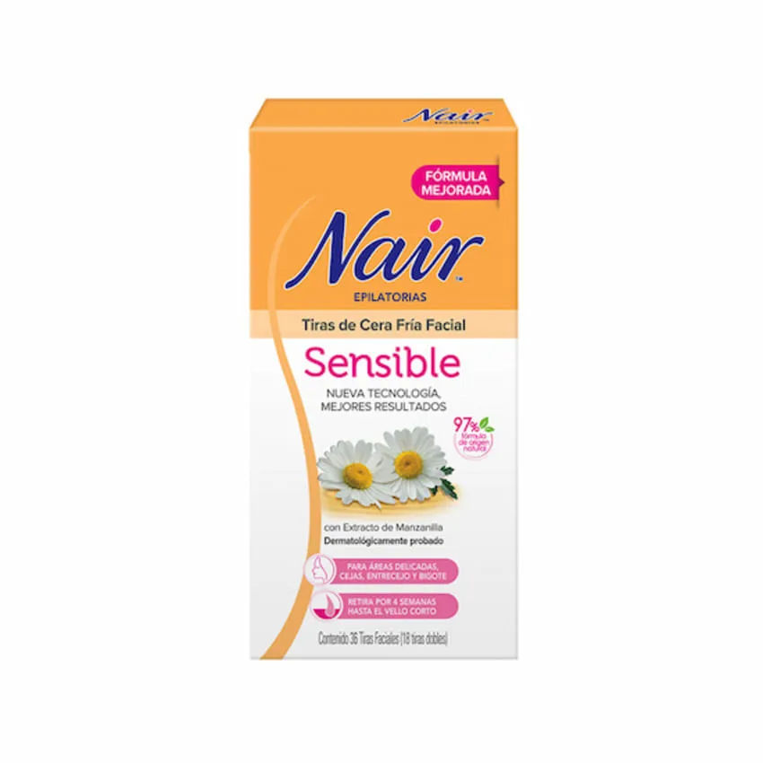 Imagen de Tiras de Cera Fría Facial Sensible Manzanilla