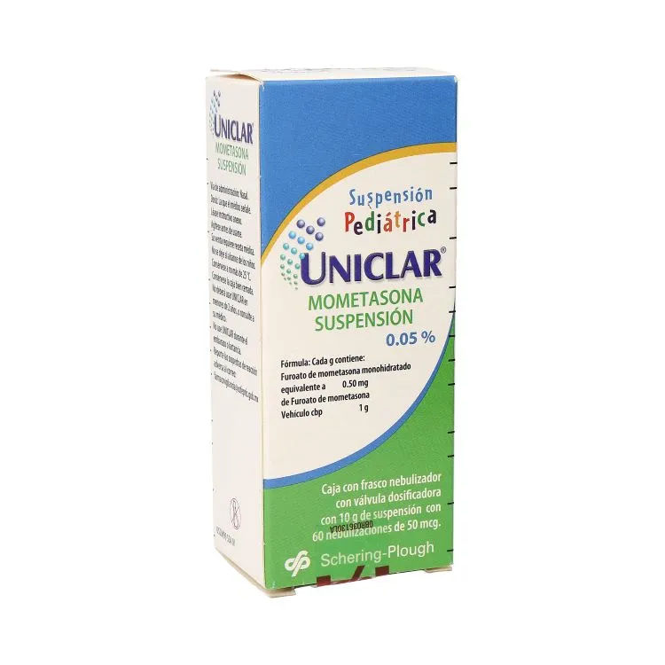 Imagen de Uniclar Mometasona 0.05% Suspensión Pediátrica