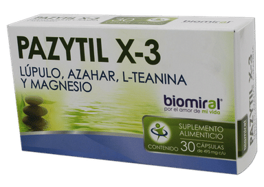 Imagen de Pazytil X-3 43.89 mg / 6.25 mg / 1.23 mg / 495 mg Cápsulas