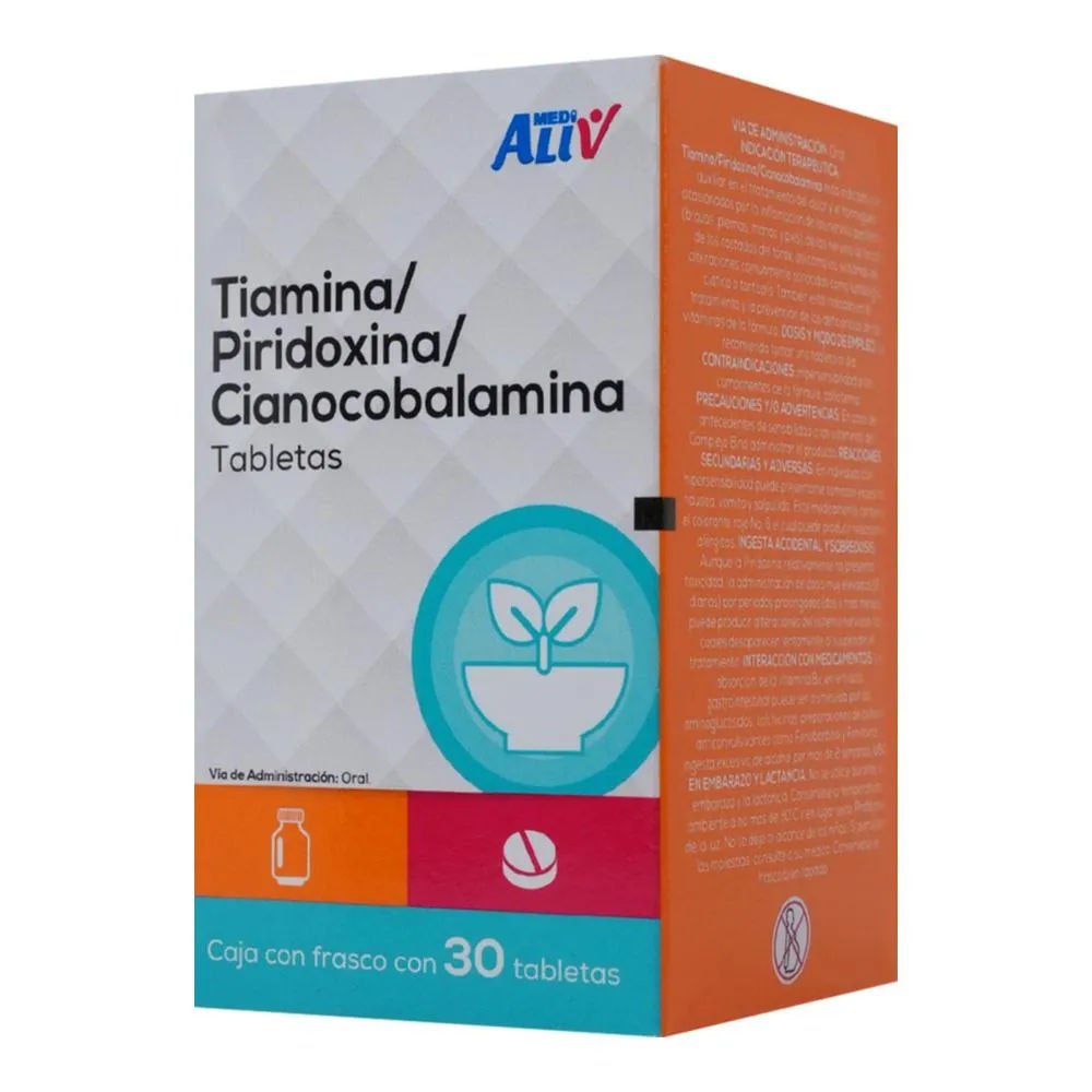 Complejo B (Tiamina/Piridoxina/Cianocobalamina)