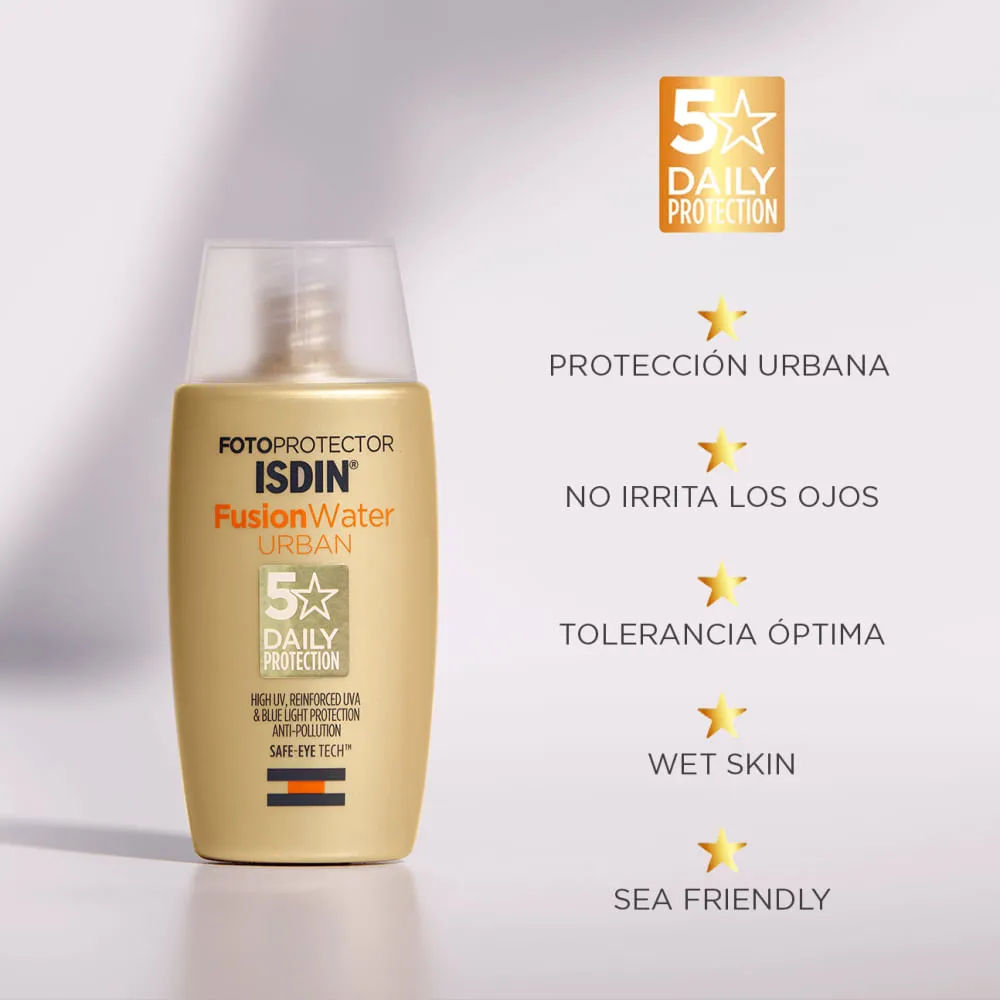 Imagen de Isdin Fusion Water Urban SPF 30 Protector solar facial 50 ml