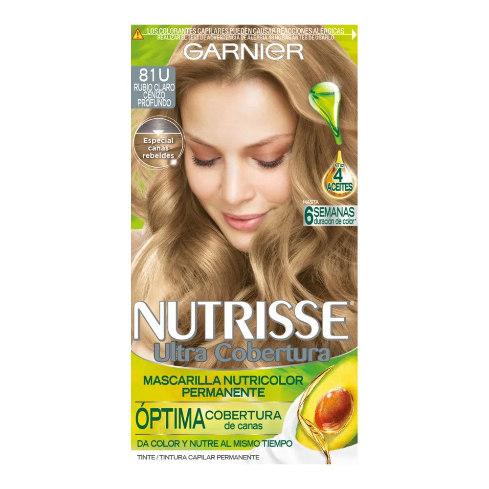 Imagen de Nutrisse Ultra Cobertura 81U Rubio Claro Cenizo