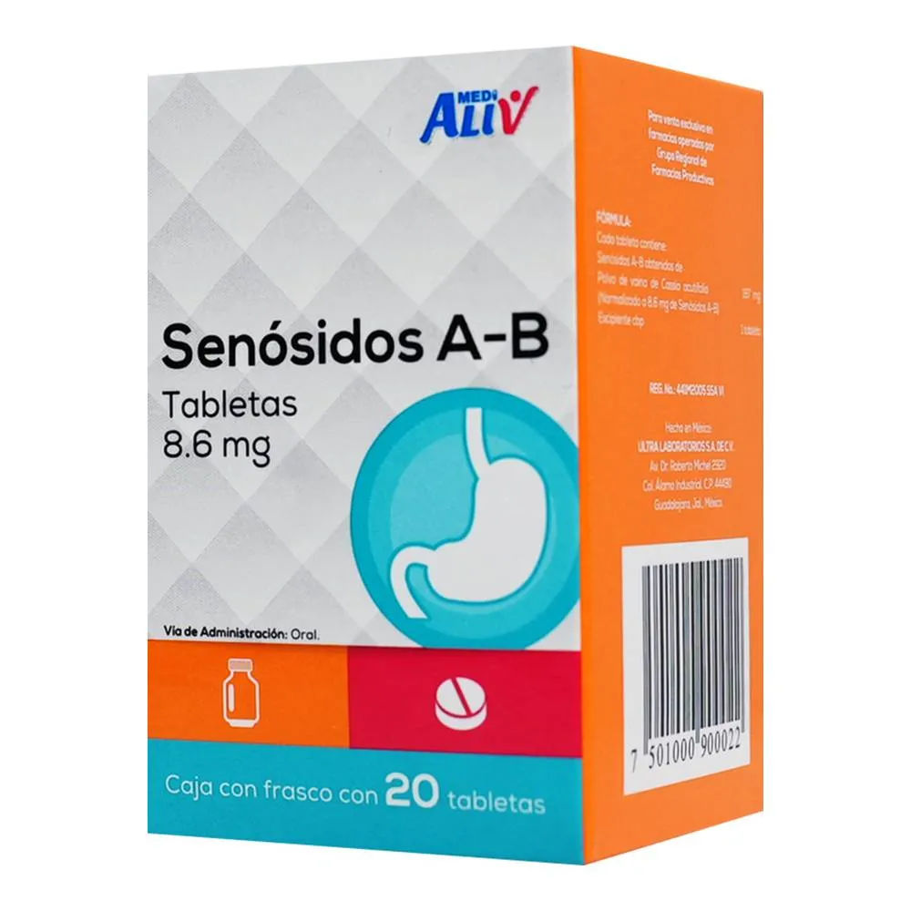 Imagen de Medialiv Senósidos A y B 8.6 mg Tableta - Ultra