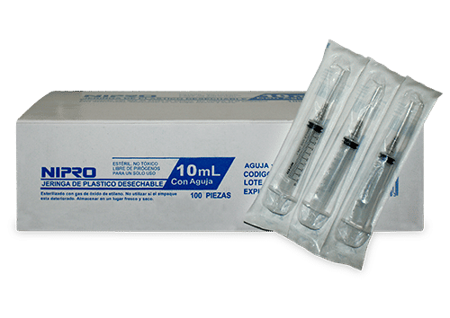 Imagen de Jeringa Negra 10 ml 22 x 32 mm - Caja con 100 jeringas