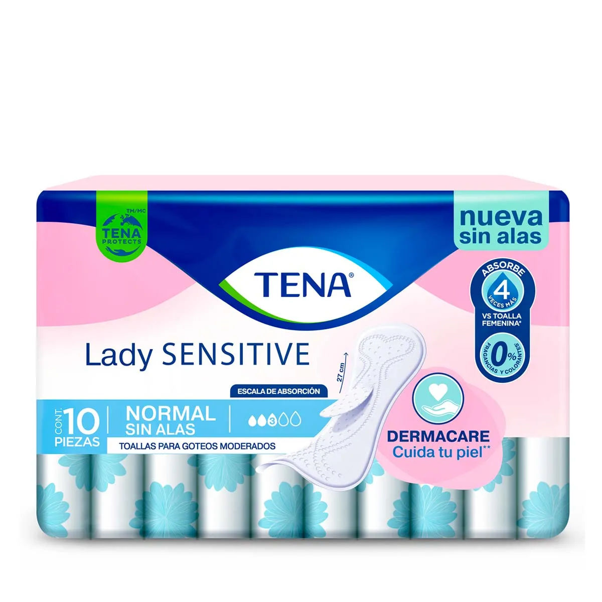 Imagen de Tena Lady Sensitive Toalla para Incontinencia Normal con Alas