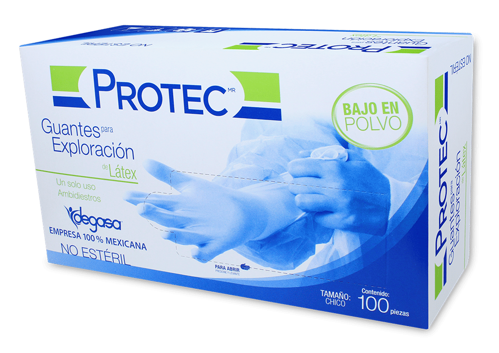 Imagen de Guante para exploración de látex Chico - Caja con 100 guantes