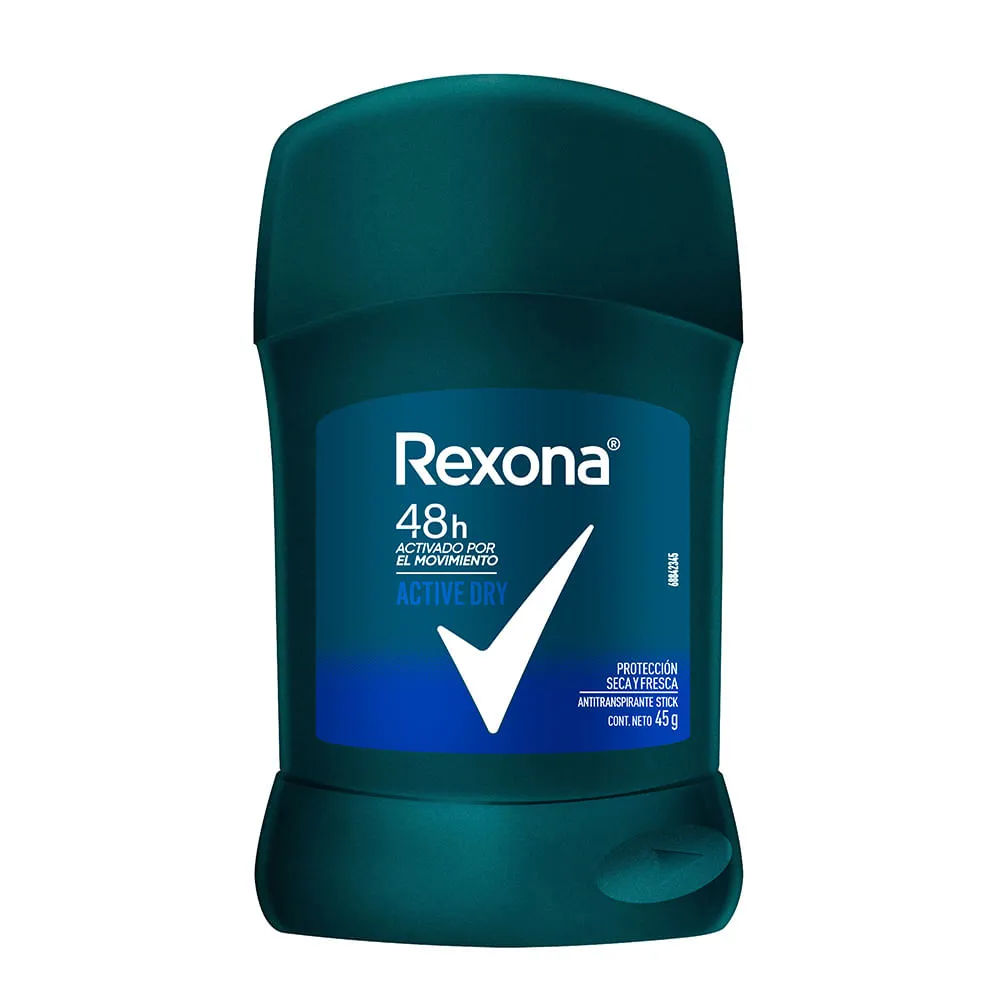 Imagen de Rexona Active Dry Antitranspirante en barra 45 g