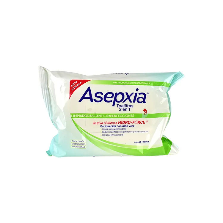 Asepxia Toallitas de Limpieza Facial