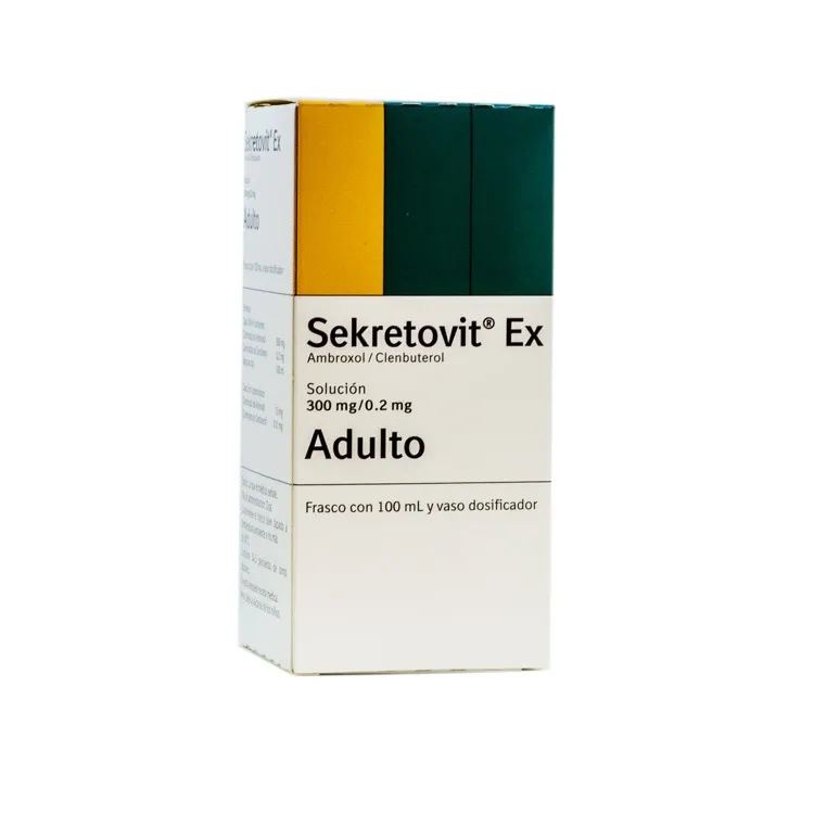 Imagen de Sekretovit Ex Adulto Ambroxol / Clenbuterol 300 mg / 0.2 mg Solución oral - Boehringer