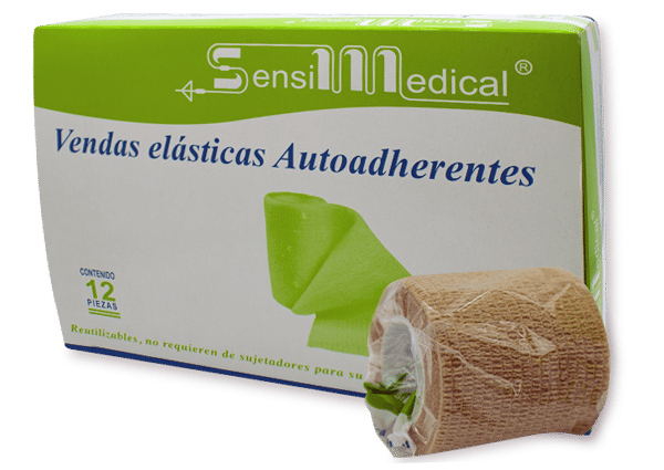 Imagen de Venda Adherente Piel 5 cm x 4.5 m - Paquete con 12 vendas