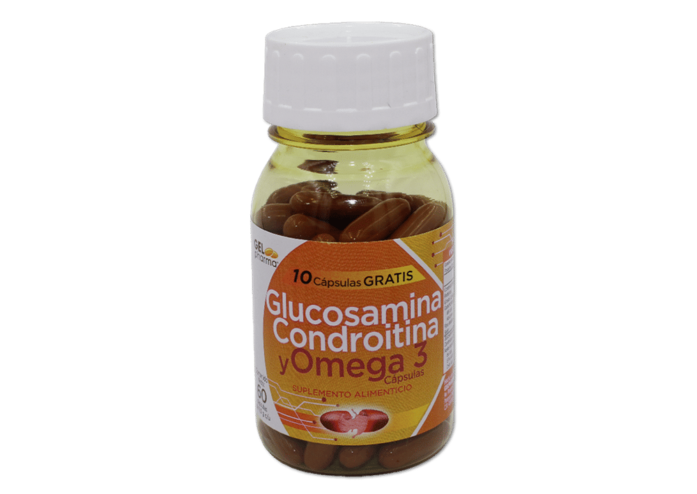 Imagen de Glucosamina Condroitina y Omega 3 1.5 g Cápsulas - Gelpharma
